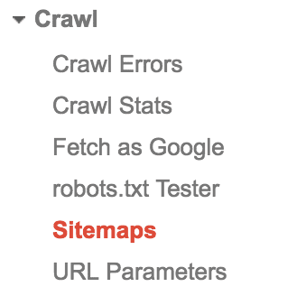 submit sitemap