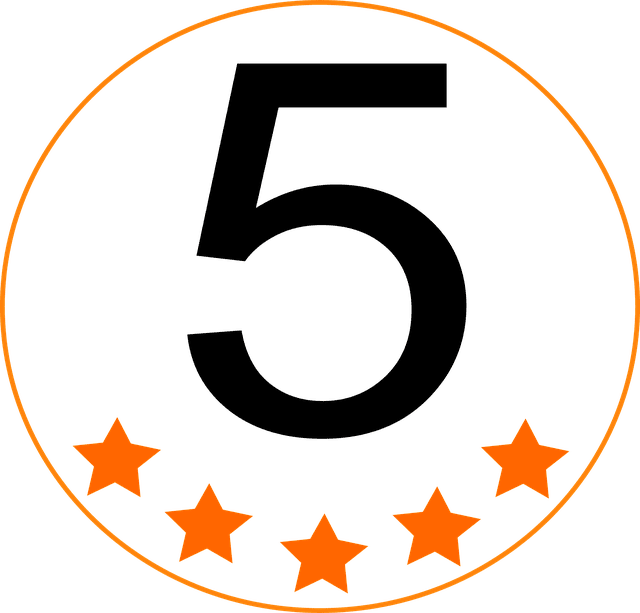 5 star rating