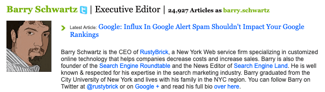 Barry Schwartz is the CEO of RustyBrick, a New York Web service firm specializing in customized online technology that helps companies decrease costs and increase sales. Barry is also the founder of the Search Engine Roundtable and the News Editor of Search Engine Land. He is well known & respected for his expertise in the search marketing industry. Barry graduated from the City University of New York and lives with his family in the NYC region. You can follow Barry on Twitter.